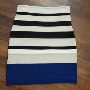 Express Striped Skirt